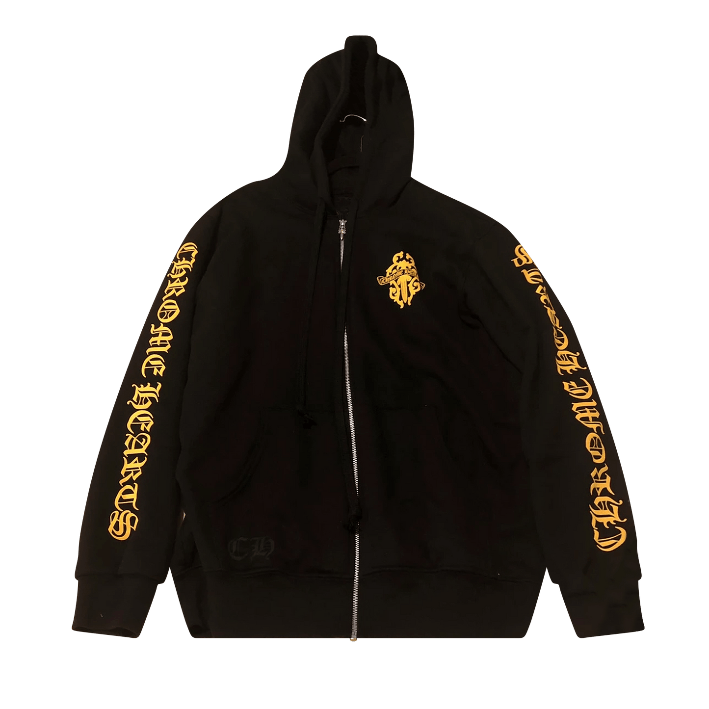 Chrome Hearts Eye Chart Dagger Zip-Up Hoodie Black