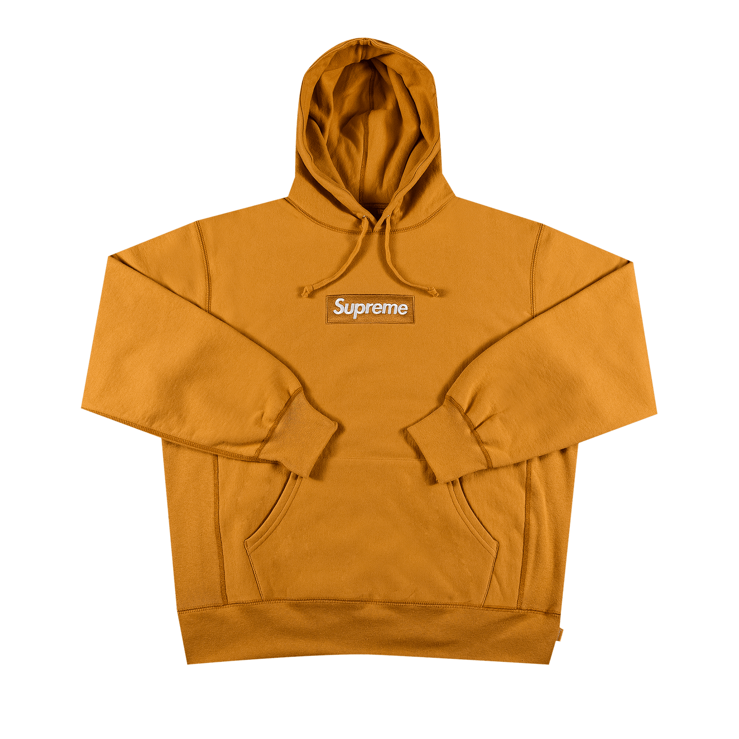 Supreme Box Logo Hooded Sweatshirt (FW21) Light Mustard