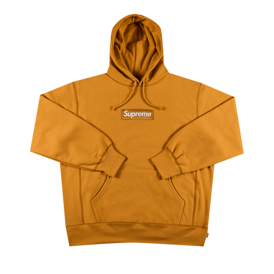 Supreme Box Logo Hooded Sweatshirt (FW21) Light Mustard