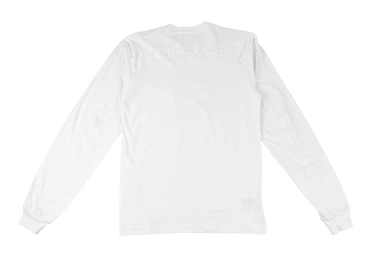 Chrome Hearts Monogram USA Logo White Long Sleeve Medium