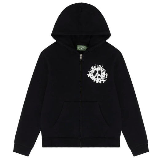 Denim Tears Black Zip Hoodie