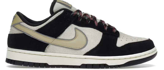 Nike Dunk Low LX Black Suede Team Gold (Women's) POS