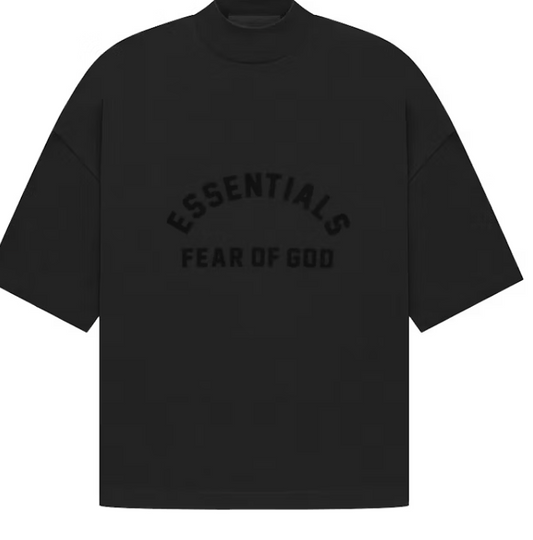 Essentials Jet Black Arch Logo Shirt