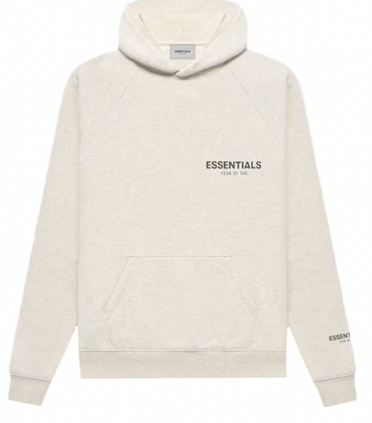 Essentials Heather Oatmeal Hoodie '22