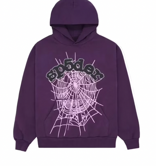 Sp5der Web Hoodie Purple POS