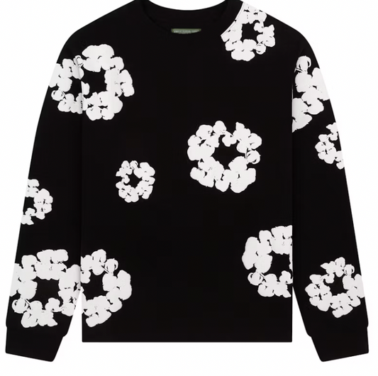 Denim Tears Long Sleeve T-shirt Black POS