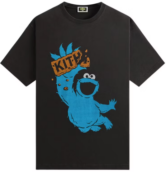 Kith x Sesame Street Cookie Monster Vintage Tee Black