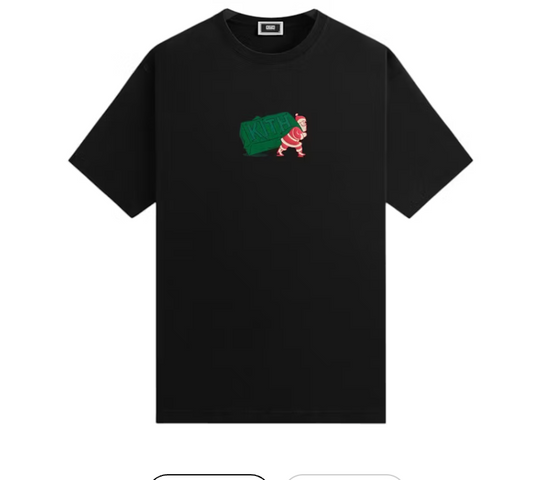Kith Kithmas Comic Santa Tee Black