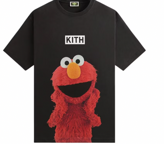 Kith x Sesame Street Elmo Tee Black