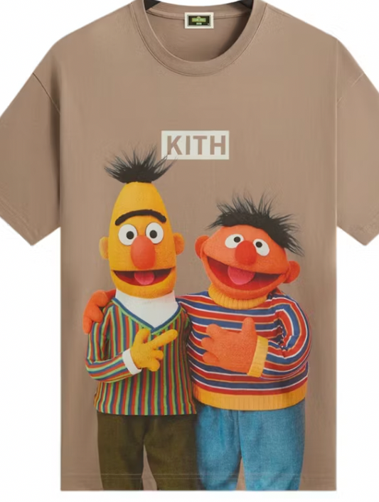 Kith x Sesame Street Bert & Ernie Tee Quicksand