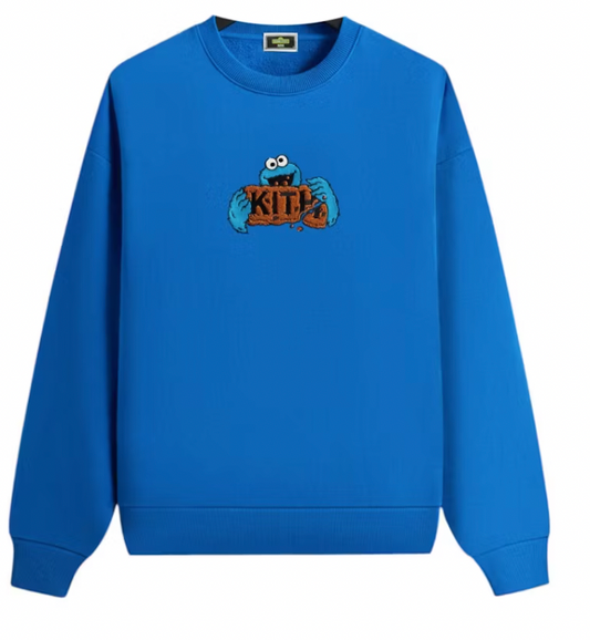 Kith x Sesame Street Cookie Monster Nelson Crewneck Voyage