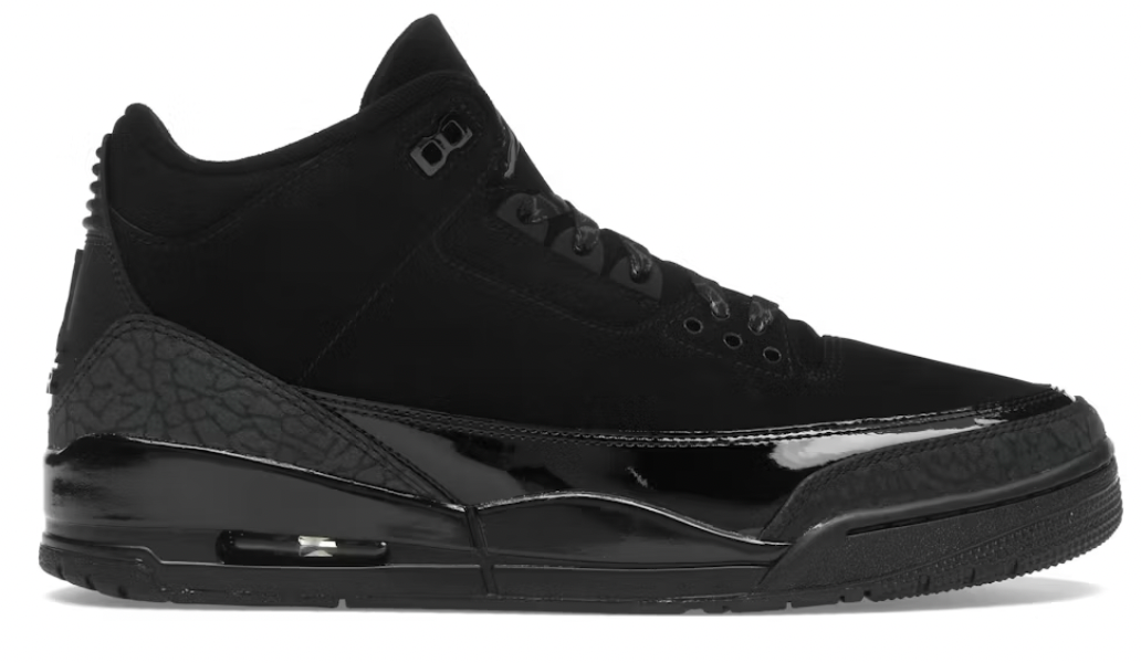 Jordan 3 Retro Black Cat '25 (7.5, 9 - 12)