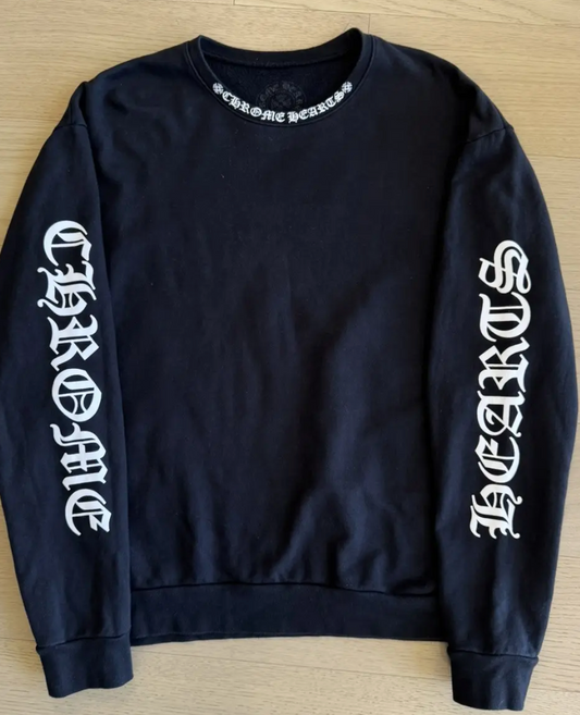 Chrome Hearts Scroll Neck Sweater sz M