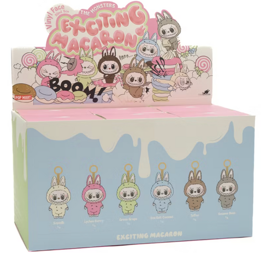 Pop Mart Labubu The Monsters Exciting Macaron Vinyl Face Sealed Case