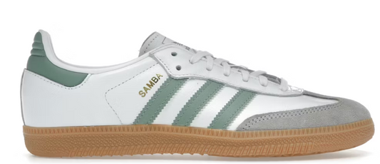 adidas Samba OG Cloud White Silver Green (GS)