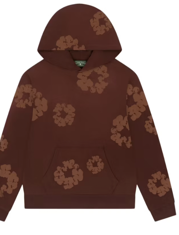 Denim Tears Mono Cotton Wreath Hoodie Brown