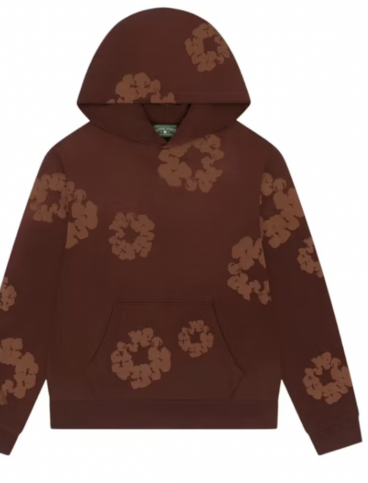 Denim Tears Mono Cotton Wreath Hoodie Brown