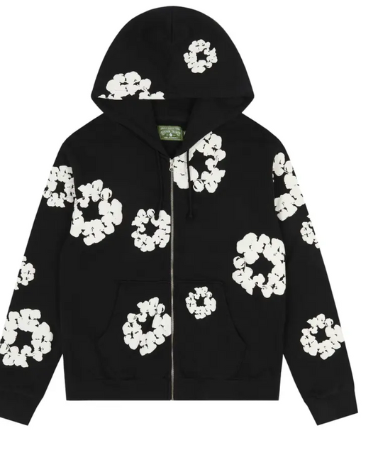 Denim Tears Men's Wreath Zip Hoodie