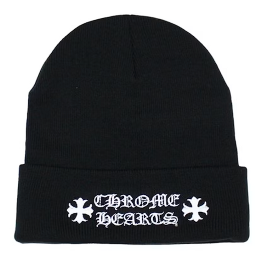 Chrome Hearts Logo Beanie Black