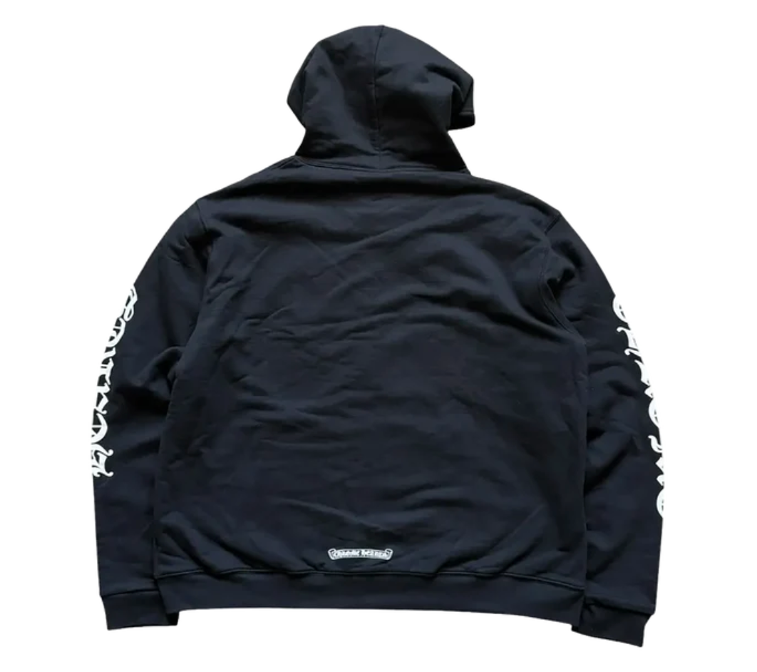 Chrome Hearts Thermal Lined Vertical Logo Zip-Up Hoodie Medium