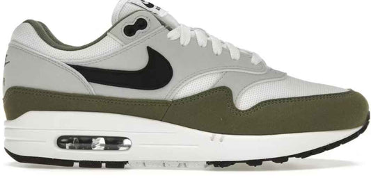 Nike Air Max 1 White Black Medium Olive