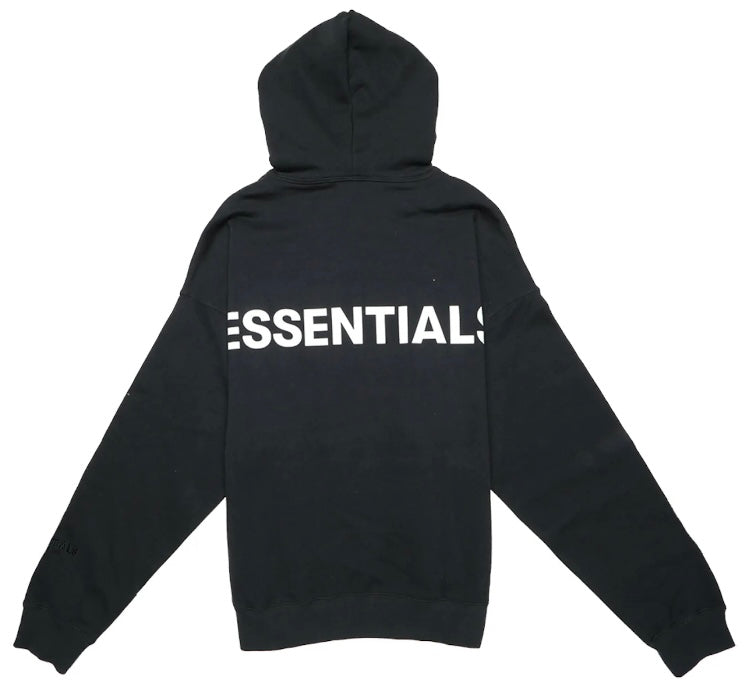 Essentials 3M Logo Pullover Hoodie Black/White
